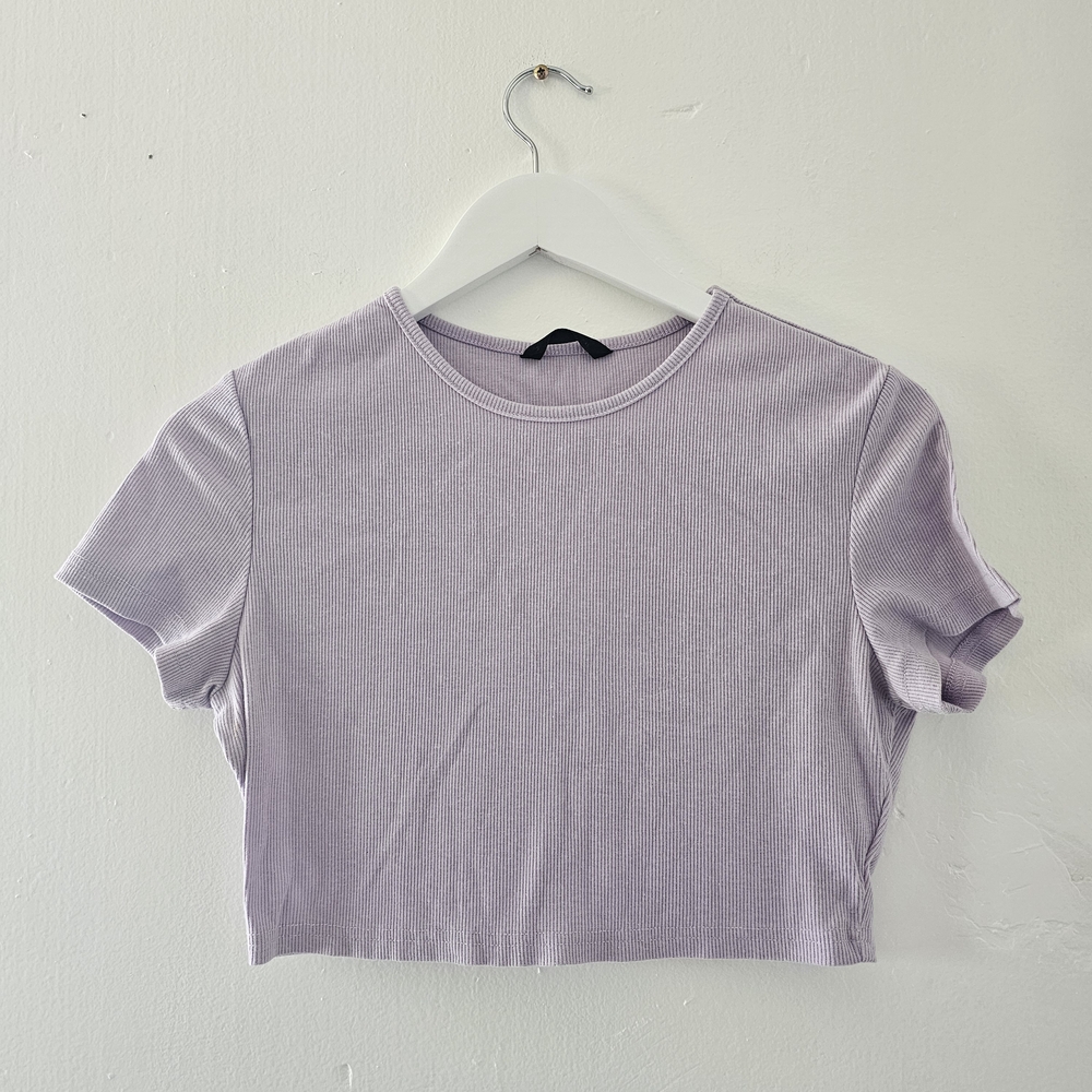 SHEIN Lavender Short Sleeve Tee